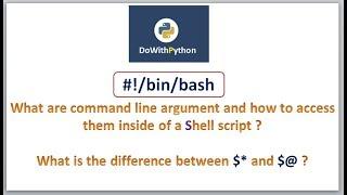 Shell Scripting | video -9 | command line arguments
