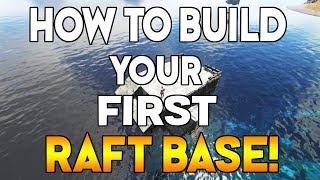 ARK SURVIVAL EVOLVED: HOW TO BUILD YOUR FIRST RAFT BASE!