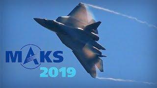 MAKS 2019 ️ Sergey Bogdan Steals the Show with the Su-57 - HD 50fps