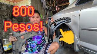 800 pesos tangal ang kalampag, palit buong suspension arm napaka mura lang ng nagastos.