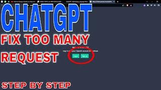  How To Fix Too Many Requests in ChatGPT 