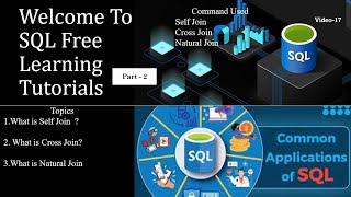 #sql #course #selfjoin #crossjoin#naturaljoin #learn SQl With Power Bi (Part-2) Joins (Video - 17)