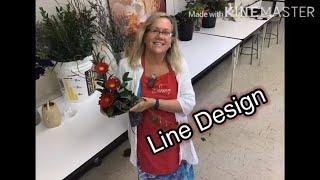 How to make a Line Design Flower Arrangement