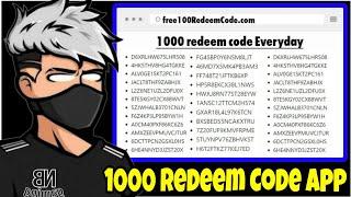 I GOT 1000 REDEEM CODE IN JUST 5 MINUTES