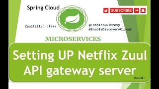 Step 28.1 :  Setting UP Netflix Zuul API gateway server.