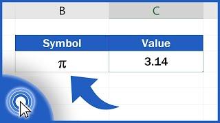 How to Write Pi Symbol in Excel (Including the Value)