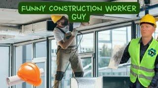 Funny construction worker guy