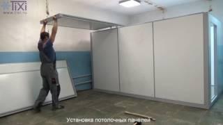 Монтаж холодильной камеры и моноблока Polair