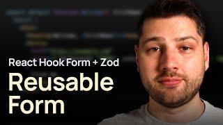 Reusable Create & Edit Form in React (React Hook Form, Zod)