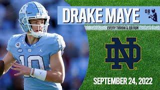Drake Maye - Every Throw vs Notre Dame