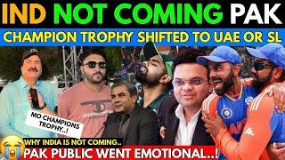 India not Travelling to PAK for CT2025| UAE or SL Hybrid Model for Indian Matches | Angry Pakistani