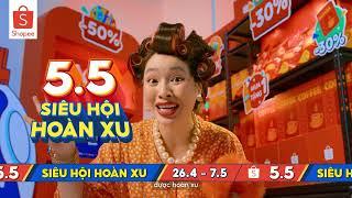  5.5 SIÊU HỘI HOÀN XU - HOÀN 25% XU, CHIA KHO 500 TRIỆU XU CÙNG SHOPEEPAY 