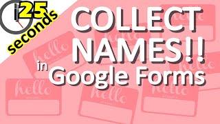 Ways to Collect Names in Google Quizzes (Number 1 Mistake Teachers Make in Google Forms!)