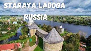 Drone View Staraya Ladoga Russia || The First Capital of Ancient Russia. Founded in 753