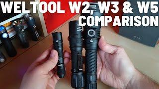 Weltool W2, W3 Pro Tac & W5 Pro LEPs Comparison with beamshots