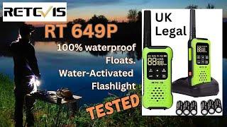 Retevis RT649P. The Fisherman's Walkie Talkie (license free )