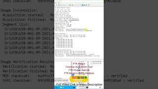 FTK Imager Forensic Acquisition Tool  FTK Imager Tutorial FTK Image Loading Analysis  #freeeducation