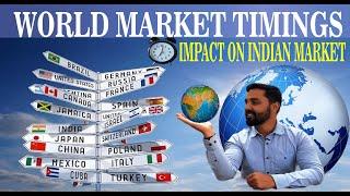 Indian and World Stock Market Timings | #stockmarket #timing #options