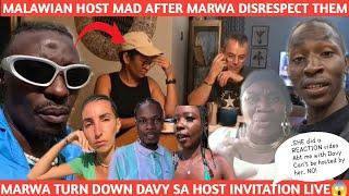 MARWA DISRESPECT MALAWI HOST ON CAMERA TURN DOWN DAVY SOUTH AFRICA HOST DEE MWANGO LOST IN JAMAICA