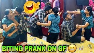 কামড়  Prank on GF | Prank gone too far  | Couple prank bengali | Santani couple pranks