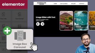 Elementor - Image Carousel with Text Overlay