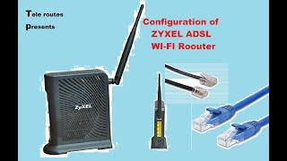 ZYXEL P-660HN-T1A WIRELESS ADSL ROUTER SETUP in ENGLISH