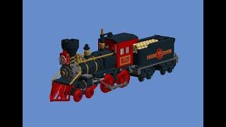 How To Build A Lego Western Train Locomotive (Toy Story 3) (4-4-0) 2/2