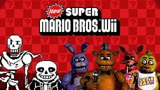 FNaF & Undertale Characters in New Super Mario Bros Wii!