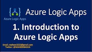 1. Introduction to Azure Logic Apps
