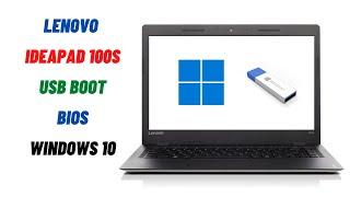 How To Get Into BIOS Enable UEFI USB Boot  On Lenovo IdeaPad 100s