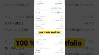 100% Safe Portfolio || #etf #etftrading #niftybees #portfolio #holding #investment #srtrader