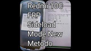 Redmi 10C FRP (Google Account) Sideload Mode By E GSM Tool