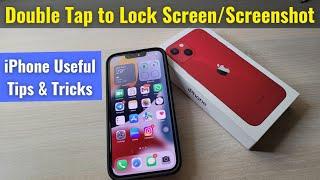 How to Double Tap to Screen off/Lock Screen and Screenshot in iPhone - Tips & Tricks in Hindi