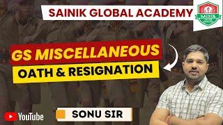 GS Miscellaneous | OATH & RESIGNATION by Sonu Sir | #gs #rims #rms_coaching