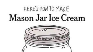 Simple Mason Jar Ice Cream / Ice cream in a jar / easy ice cream