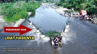 TANGKAP IKAN CARA TRADISIONAL DI SUNGAI, BANYAK IKAN TERJEBAK | JELAJAH NAGARI