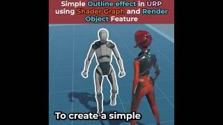 Outline effect in Unity in 60 sec using Shader Graph