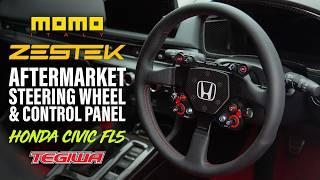 Installing an aftermarket MOMO steering wheel and Zestek Racing hub to our Civic FL5! (How to guide)