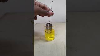 Razor Blade vs Hydrochloric acid experiment | displacement reaction #shorts #science #ytshorts