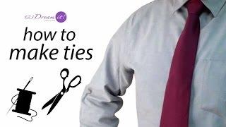 How to make ties - Sewing tutorial