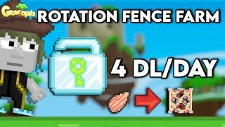 HOW TO GET 4DL/DAY WITH FARM FENCE (NO CLICKBAIT!) | Growtopia