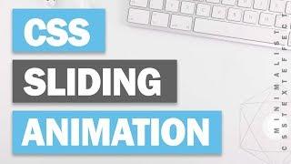 Minimalist CSS Text Sliding Animation Tutorial