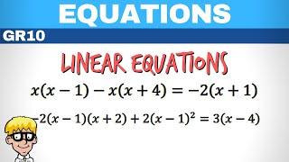 Equations Grade 10: Linear Equation without fraction