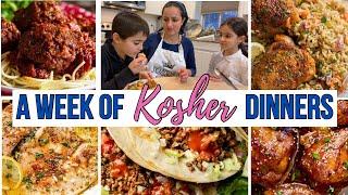 KOSHER MEAL PREP || A WEEK OF KOSHER DINNERS/ WHAT WE EAT IN A WEEK/ Orthodox Jewish