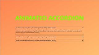 Beautiful animated Accordion jQuery 🪗 Responsive accordion and collapse