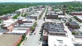 Lawrence Kansas Mass Street 4K Drone Tour