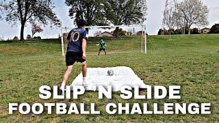 SLIP 'N SLIDE FOOTBALL CHALLENGE | JuanFooty