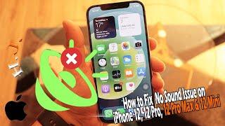 How to Fix  No Sound Issue on iPhone 12, 12 Pro, 12 Pro Max & 12 Mini