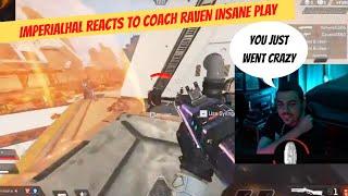 tsm imperialhal reacts to coach raven insane play #apex #imperialhal #apexlegendsclips