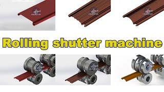 How rolling shutter door machine work ? Shutter slat door roll forming machine